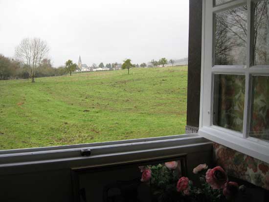 view from field room window